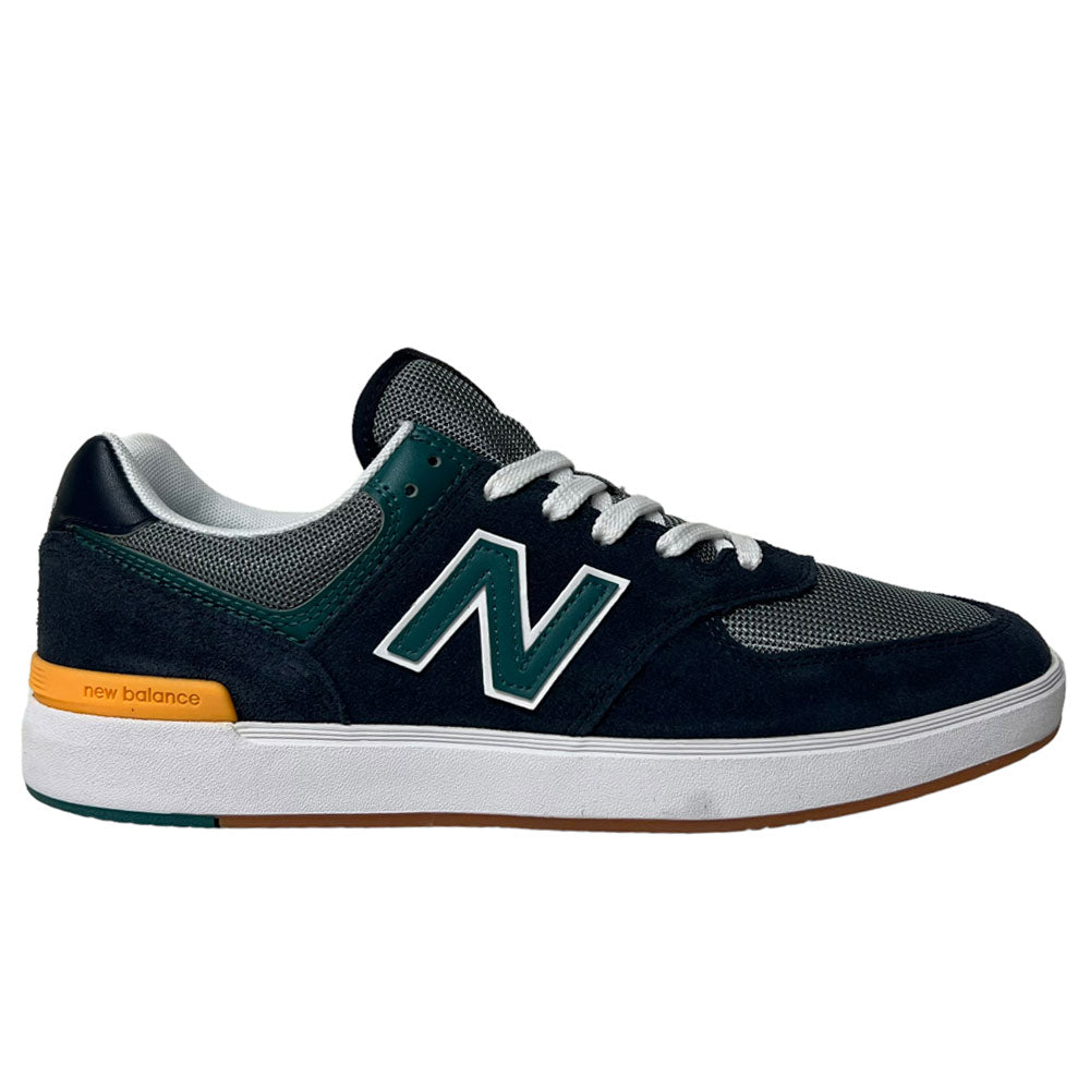 New Balance 574 CT NGT Black Green Suede Shoes