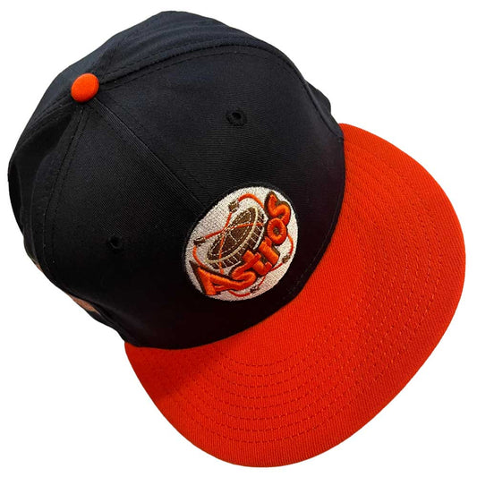 New Era Hat 5950 Houston Astros Navy Orange 1986 Astrodome Global Custom Product