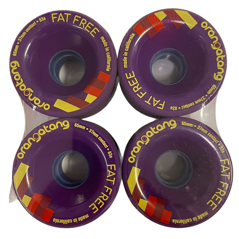 Orangatang Wheels Fat Free 65mm83A Purple – Southside Skatepark