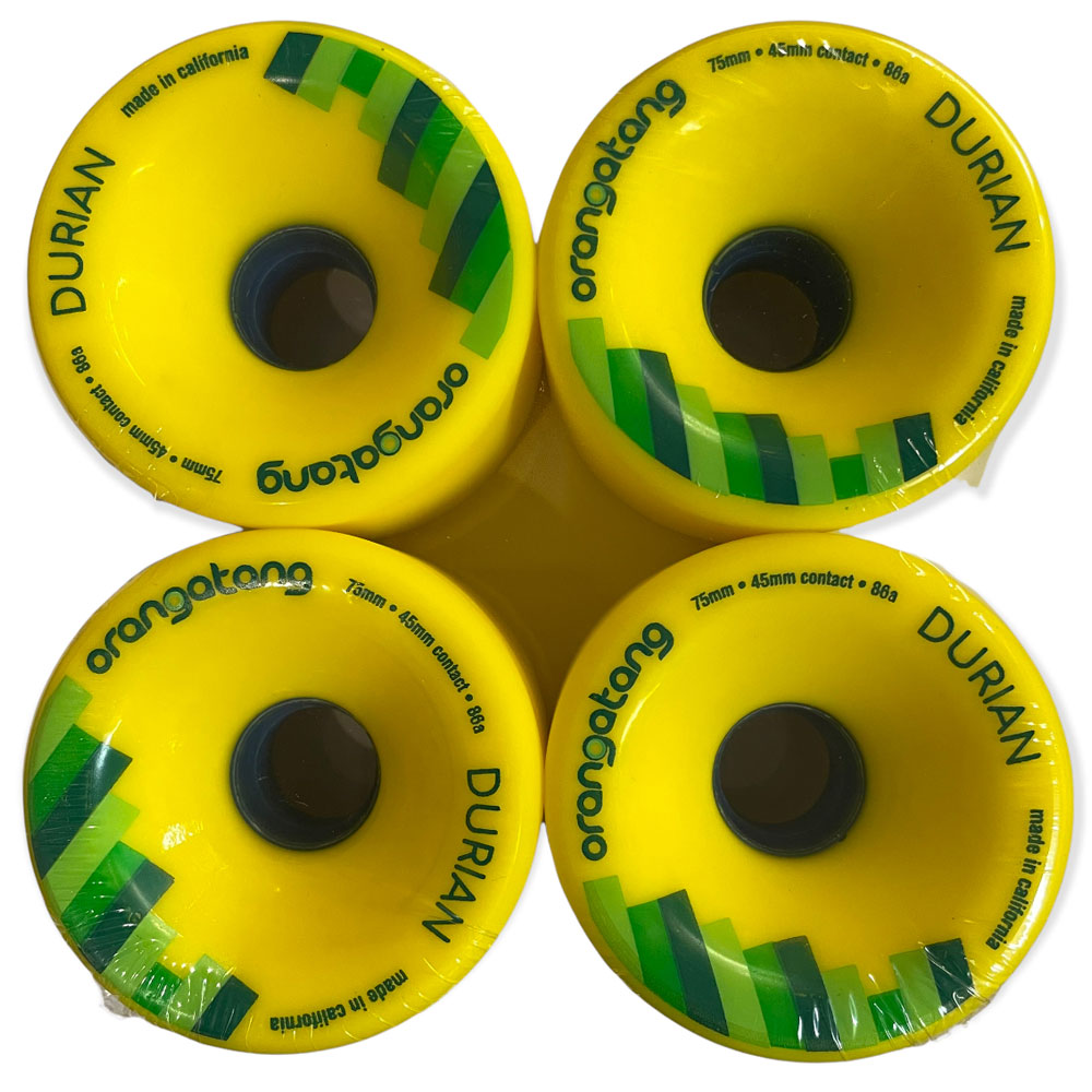 Orangatang Wheels Durian 75mm86A Yellow – Southside Skatepark