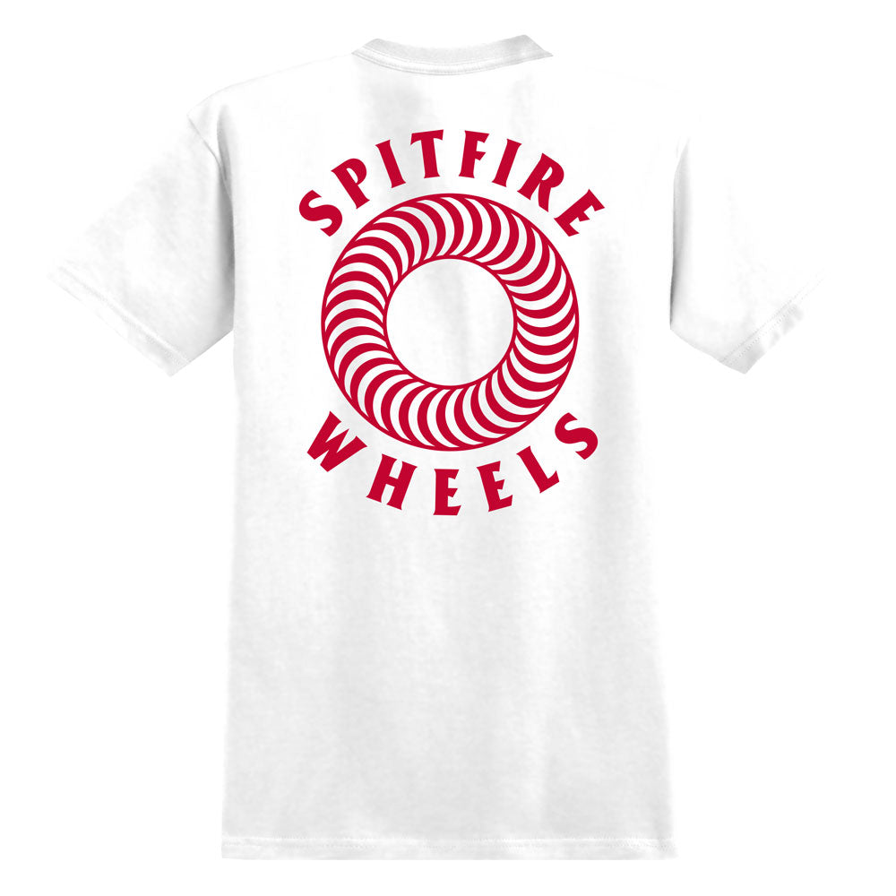 Spitfire Tee YOUTH Hollow Classic White Red