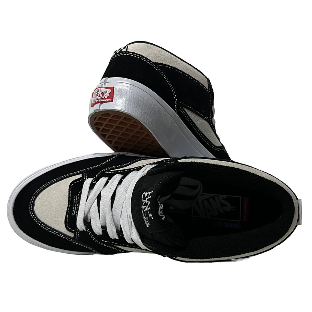 Vans Skate Half Cab Black Marshmallow Suede Shoes