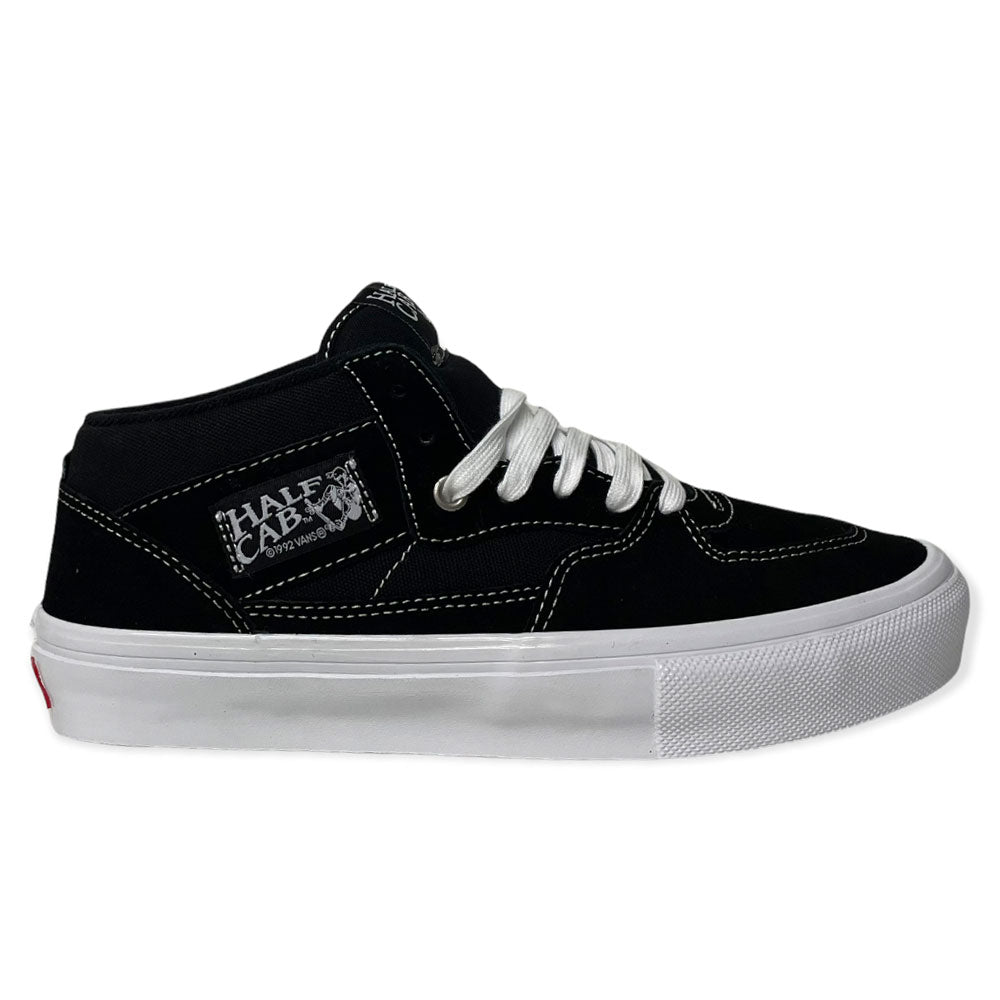 VN0A5FCDY28 Black White Suede Skate Half Cab Vans Shoes