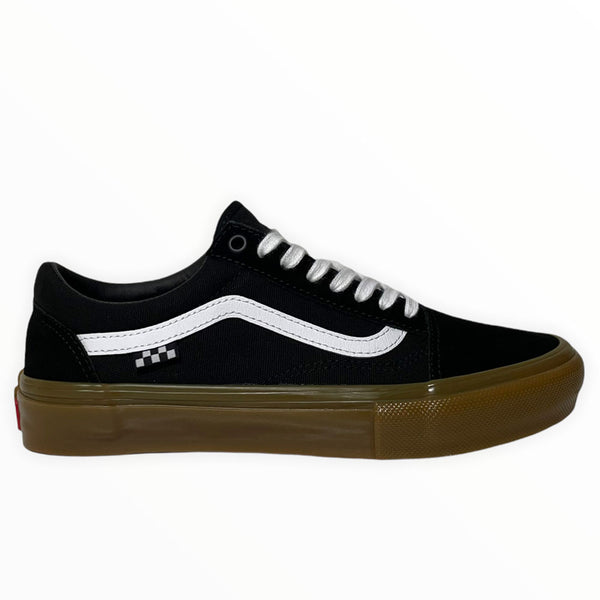 vans-old-skool-black-gum-  Vans Classic Lace-Up Sneakers Black Canvas w/ Gum Sole | Skate Shoes S 9 main image 0